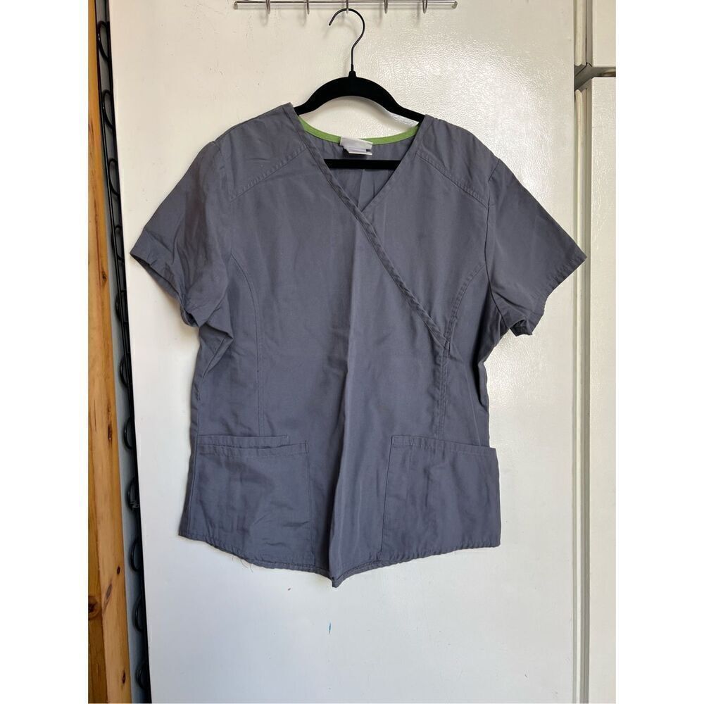 Scrubstar Condor Grey Scrub Top Woman’s Size Medium